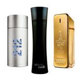 Set 3 Perfumes 212 Men NYC, Paco Rabanne One Million & Armani Code Homme 100ml