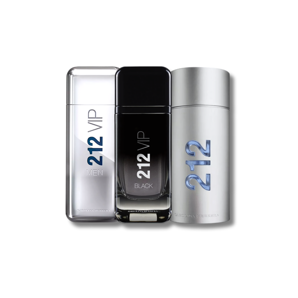 Set 3 Perfumes 212 VIP, 212 VIP MEN & 212 Black 100ml